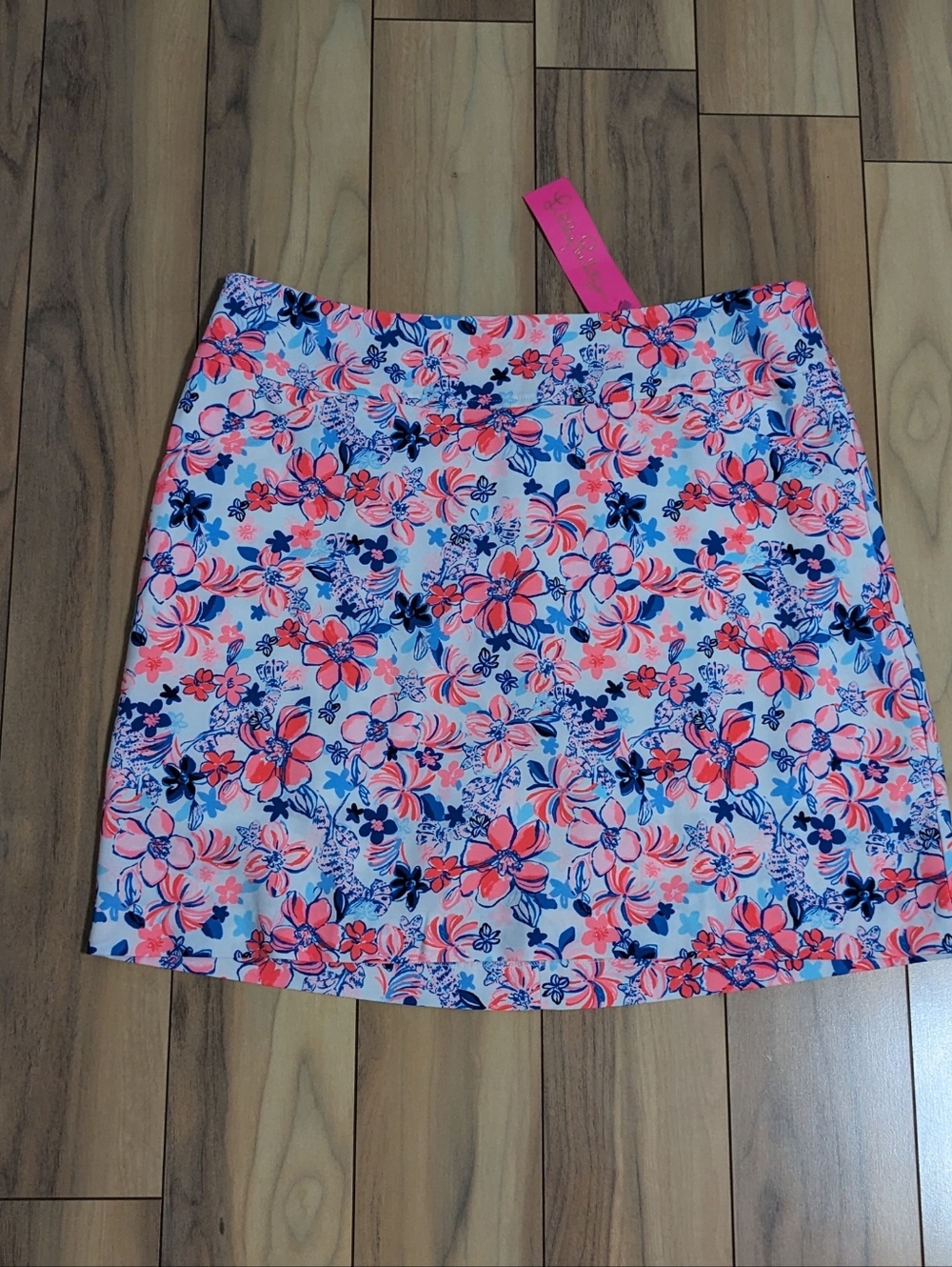 NWT! Lilly Pulitzer Jonas Skort Resort White Party Like A Lobstar Size 12